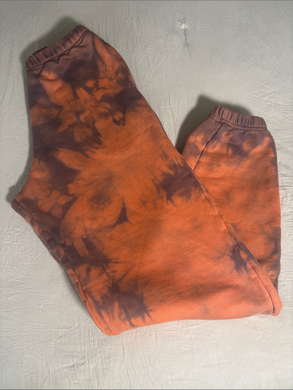 I.AM.GIA Orange & Purple Tie-Dye Track Joggers